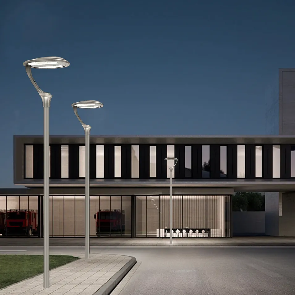 ضوء حديقة LED مقاوم للماء من الألمنيوم، ضوء عمود حديث، إضاءة خارجية، زخرفة، مصباح إضاءة شمسية
