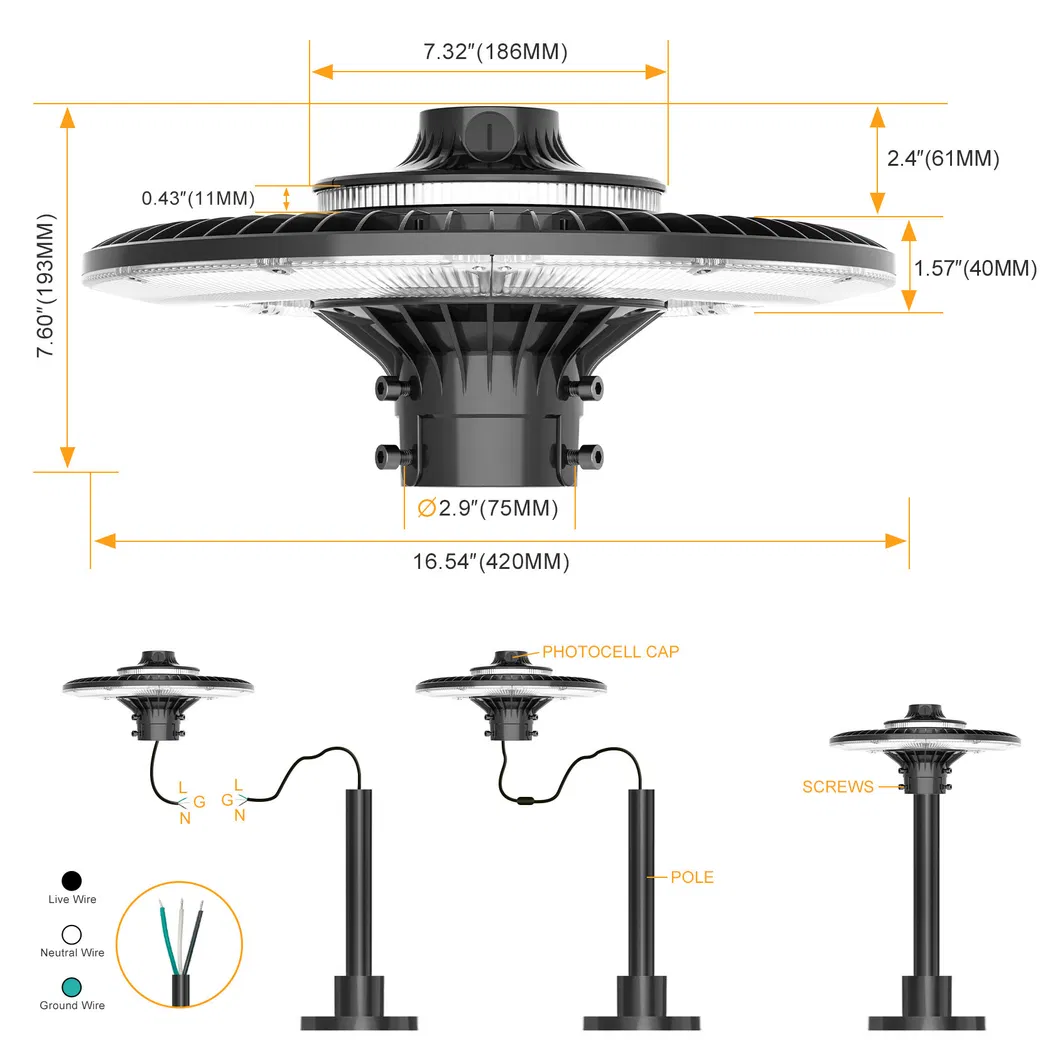 أضواء ممرات خارجية LED