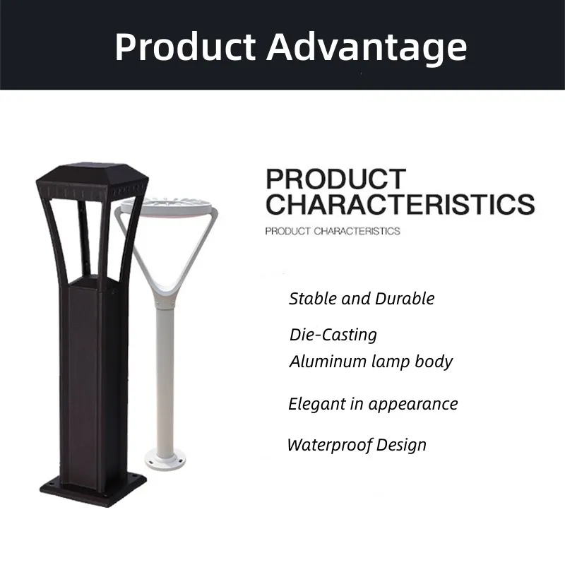أضواء بولارد LED 10W للحديقة