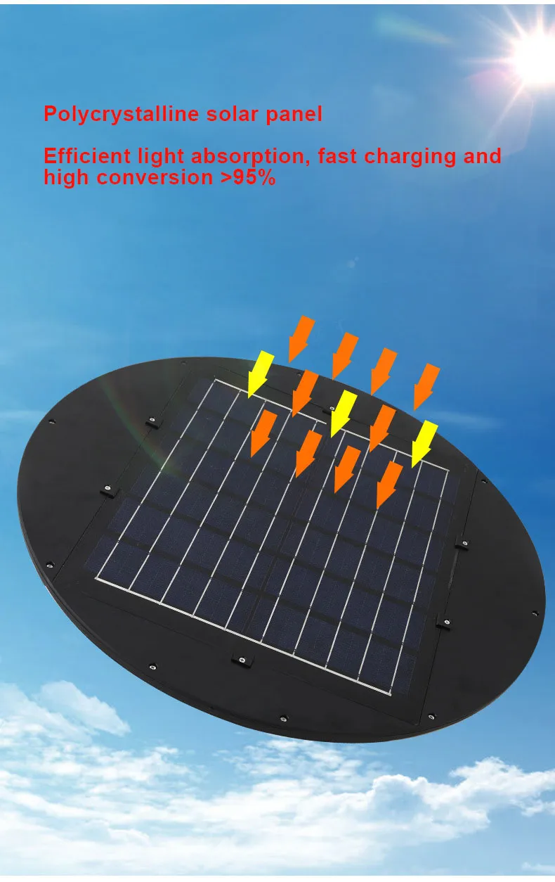 قاد [High Quality Solar UFO] ضوء لطريق حديقة ميدان Street Light with Motion Sensor (ضوء الشارع مع مستشعر الحركة