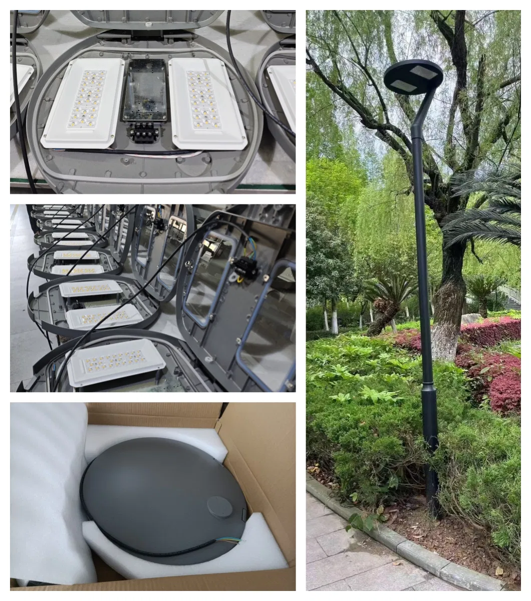 تفاصيل قياسات إضاءة حديقة LED