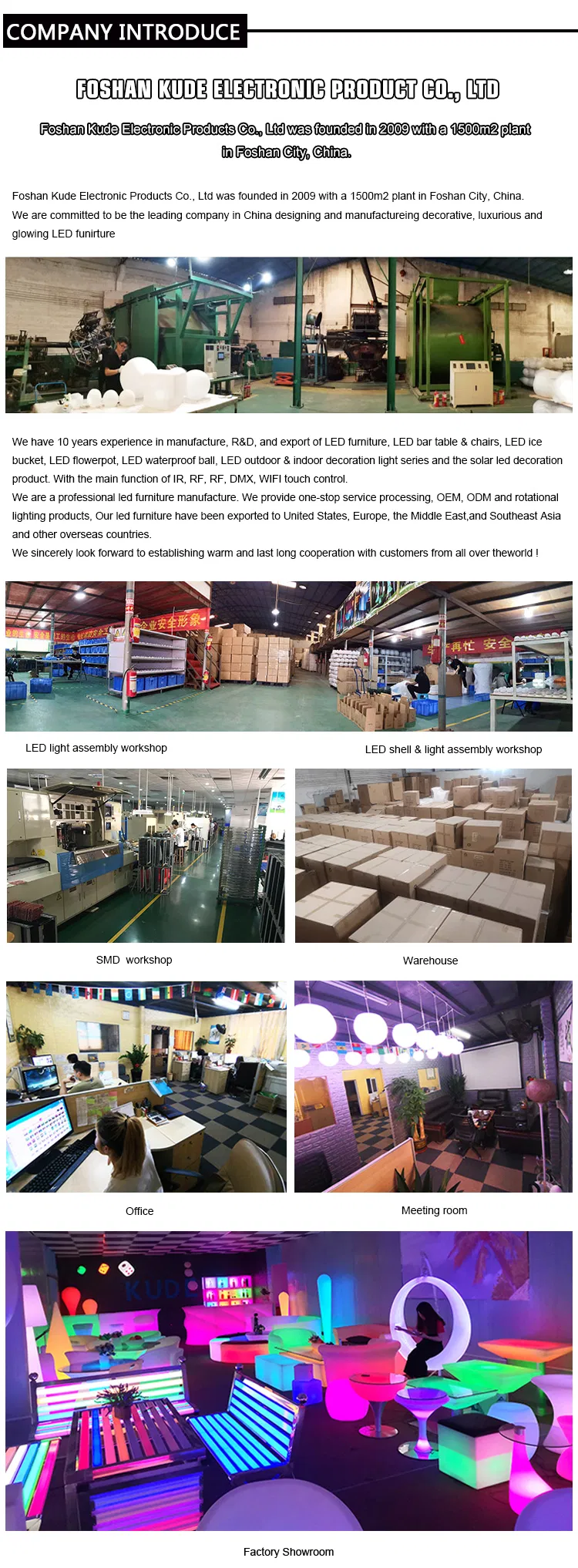 مصباح أرضي LED مقاوم للماء للحديقة مصباح مضيء للزينة