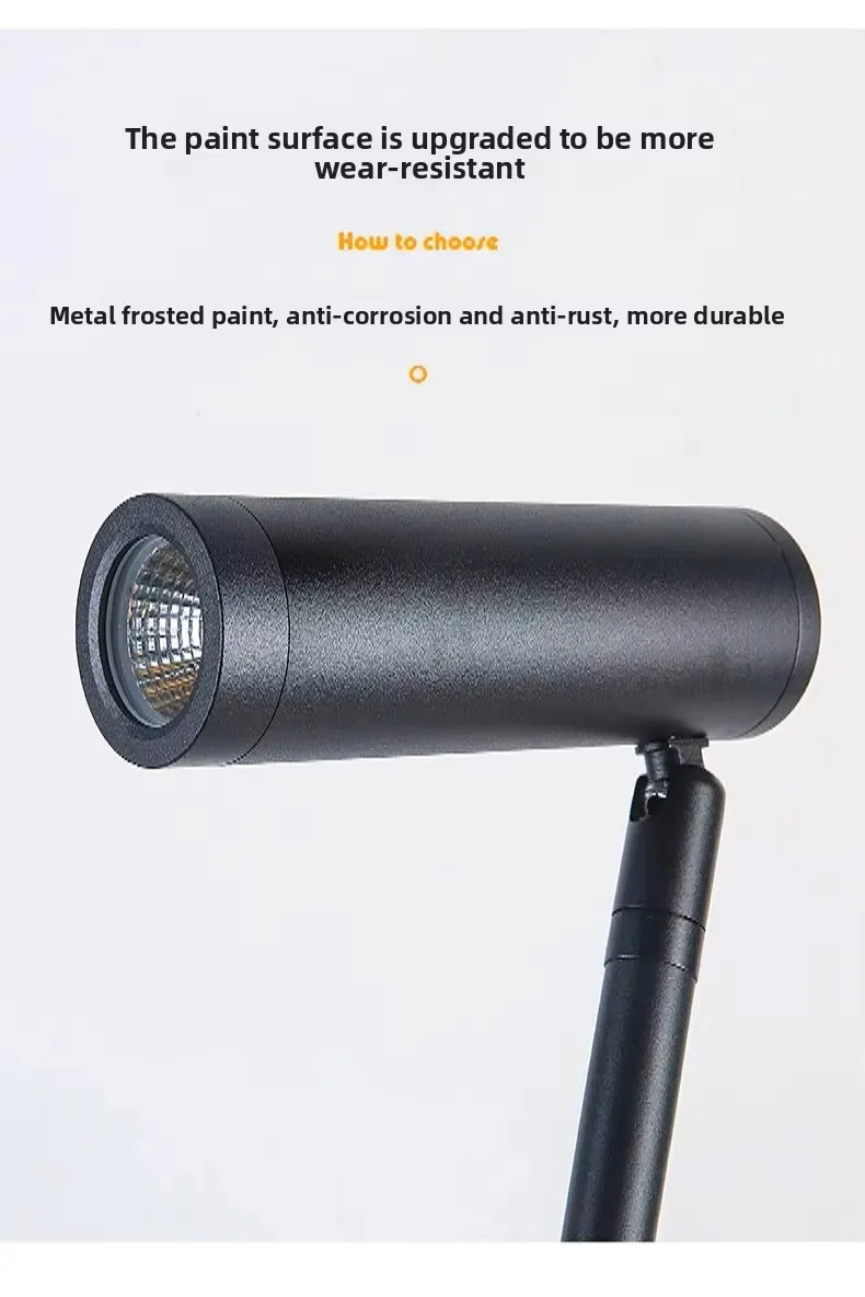 حديث 3W 5W 7W 12W مصباح سبايك LED COB مثبت على عمود طويل للمناظر الخارجية IP65 ضوء حديقة مقاوم للماء لشجرة