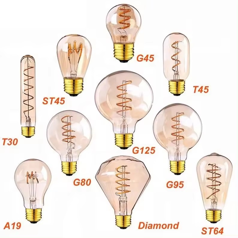 حديقة خارجية 12V/24V مصباح LED خيوط ضوئية مصباح عتيق LED 2W 4W 6W 8W مصباح إيديسون LED كهرماني ضوء زخرفي مصباح عتيق E27 E14 B22 B15 مصباح خيوط LED
