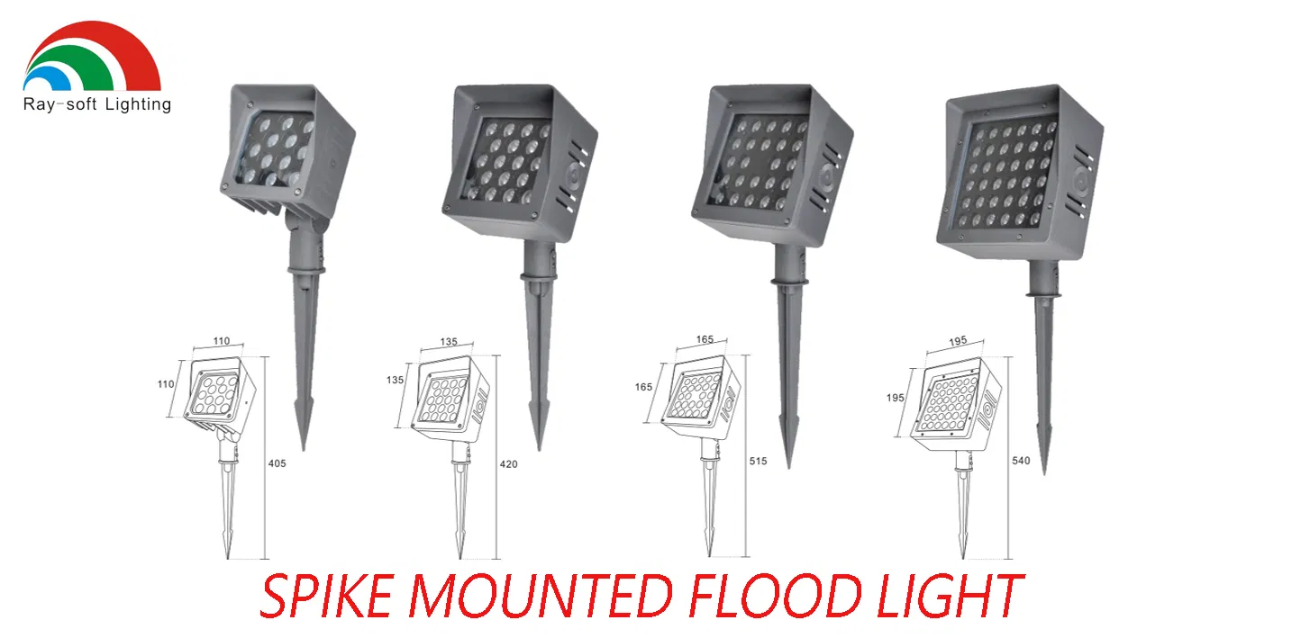 24W/36W/48W ضوء فلاش مضاد للتوهج بتقنية LED IP65 ضوء فلاش خارجي مربع مقاوم للماء مثبت على القاعدة
