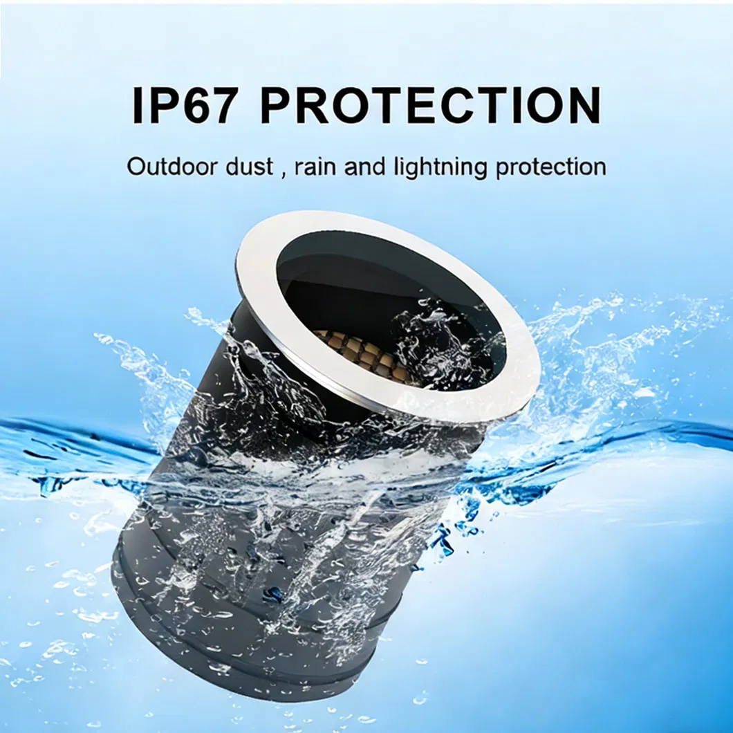 20W ضوء تحت الماء IP67 سلسلة RC مصغر ضوء المناظر الطبيعية المدفون 316L ضوء LED من الفولاذ المقاوم للصدأ مدفون تحت الأرض لحديقة بركة نافورة إضاءة شجرة