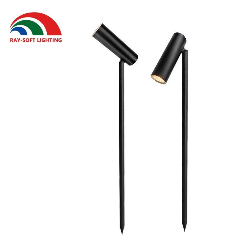 حديث 3W 5W 7W 12W مصباح سبايك LED COB مثبت على عمود طويل للمناظر الخارجية IP65 ضوء حديقة مقاوم للماء لشجرة