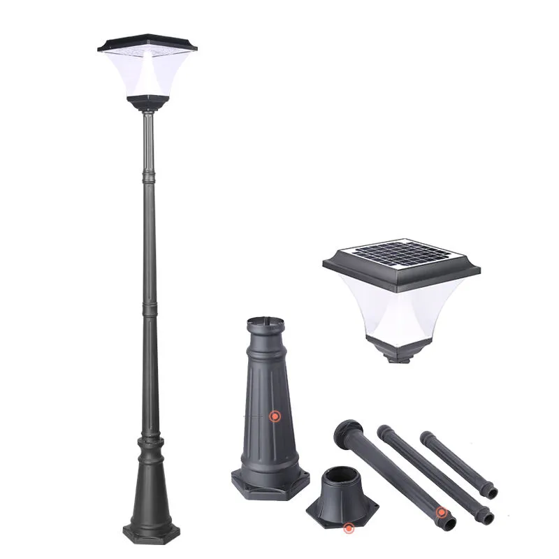 أضواء مسار شمسية LED خارجية للفناء والحديقة