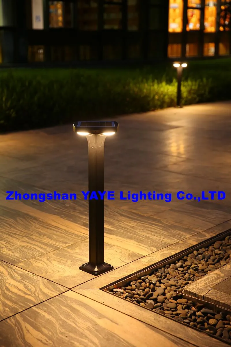 أفضل جودة 30 واط مصباح عمود LED من الألمنيوم الأسود للحديقة والمسار والمناظر الطبيعية IP66