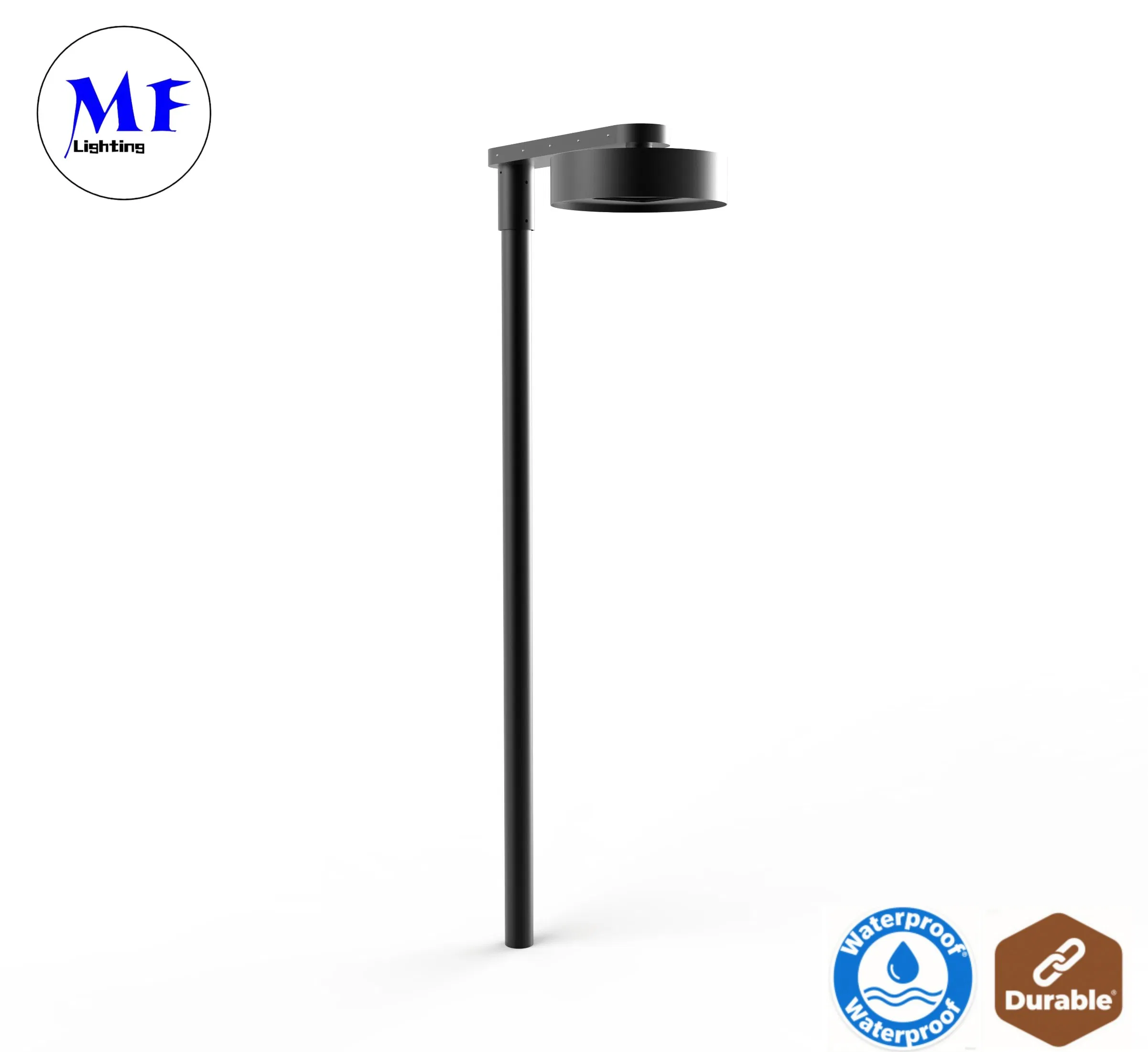 سعر المصنع 50W 60W 120W IP65 ضوء حديقة دائري LED مثبت على الحائط من الألمنيوم المقاوم للماء لساحة وقوف السيارات وممر الشارع