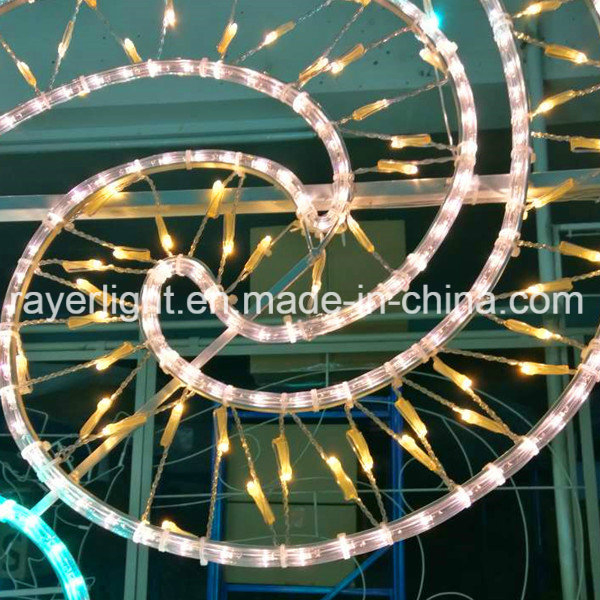 3D زينة عيد الميلاد في الشارع حديقة المنزل أضواء مثبتة على الأعمدة إضاءة LED زخرفة