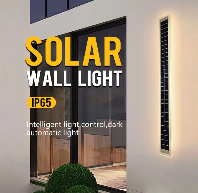 أضواء حديقة جدارية طويلة شريطية LED خطية خارجية عالية الجودة مقاومة للماء مصباح شارع IP65