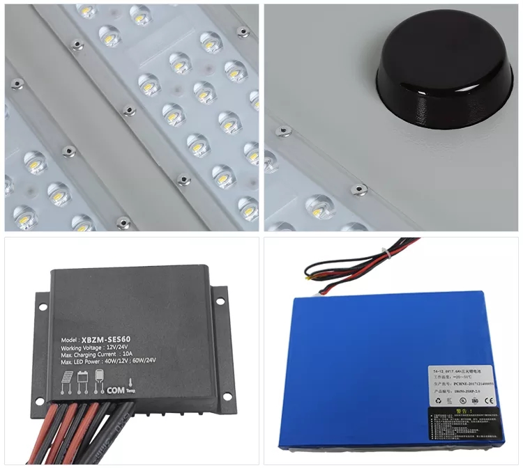 300 واط مستشعر حركة حديقة الطريق مصباح LED في الشارع ضوء الشمس مع البطارية