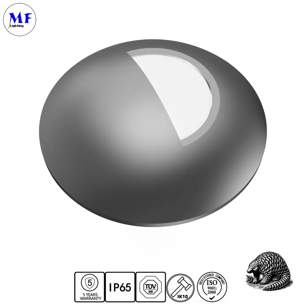 سعر المصنع 12V IP65 ضوء ممر LED مقاوم للماء ضوء مدفون تحت الأرض للحدائق والأرصفة مع تعديل زاوية الإضاءة الديناميكية