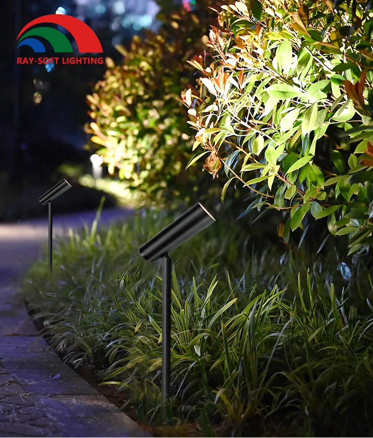حديث 3W 5W 7W 12W مصباح سبايك LED COB مثبت على عمود طويل للمناظر الخارجية IP65 ضوء حديقة مقاوم للماء لشجرة