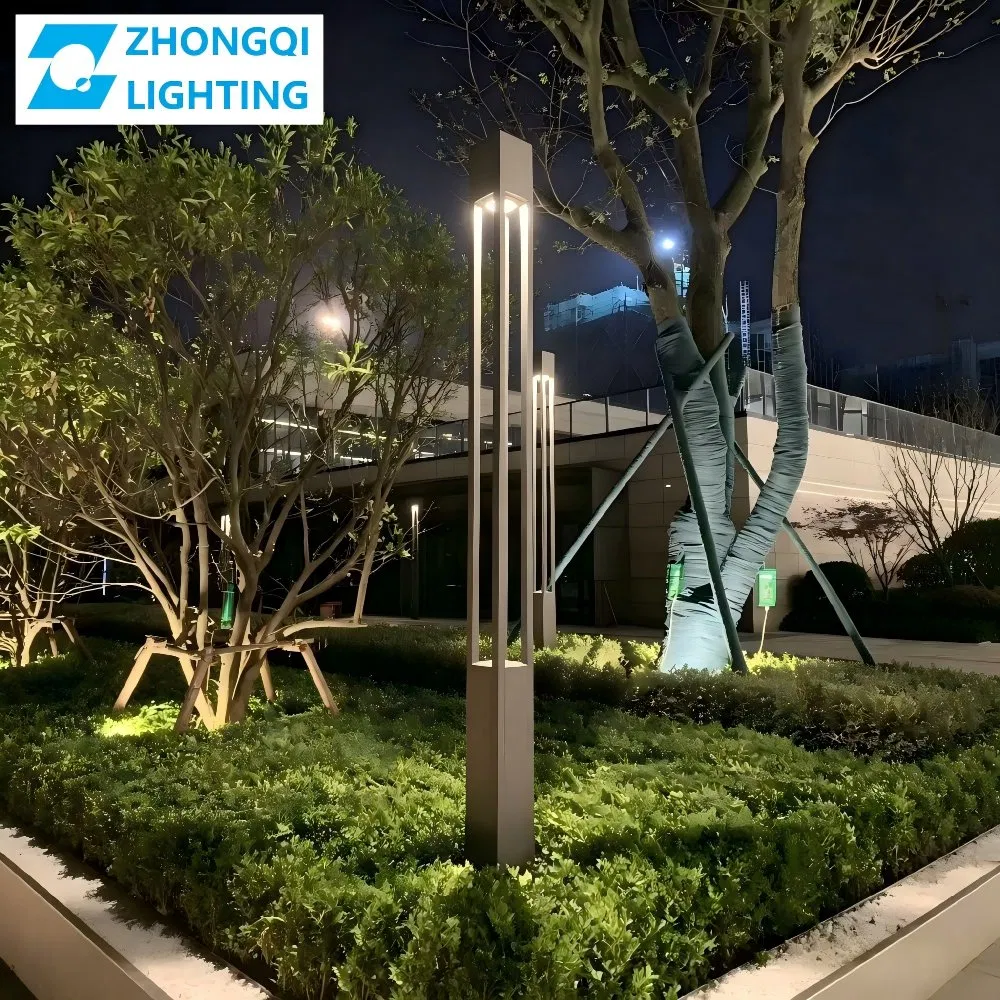 بيع ساخن ضوء LED OEM ضوء حديقة LED مع IP66 مقاوم للماء CE RoHS إضاءة شمسية خارجية عمود ضوء بولارد ضوء قمة عمود LED مصباح حديقة 25W 30W 50W 60W