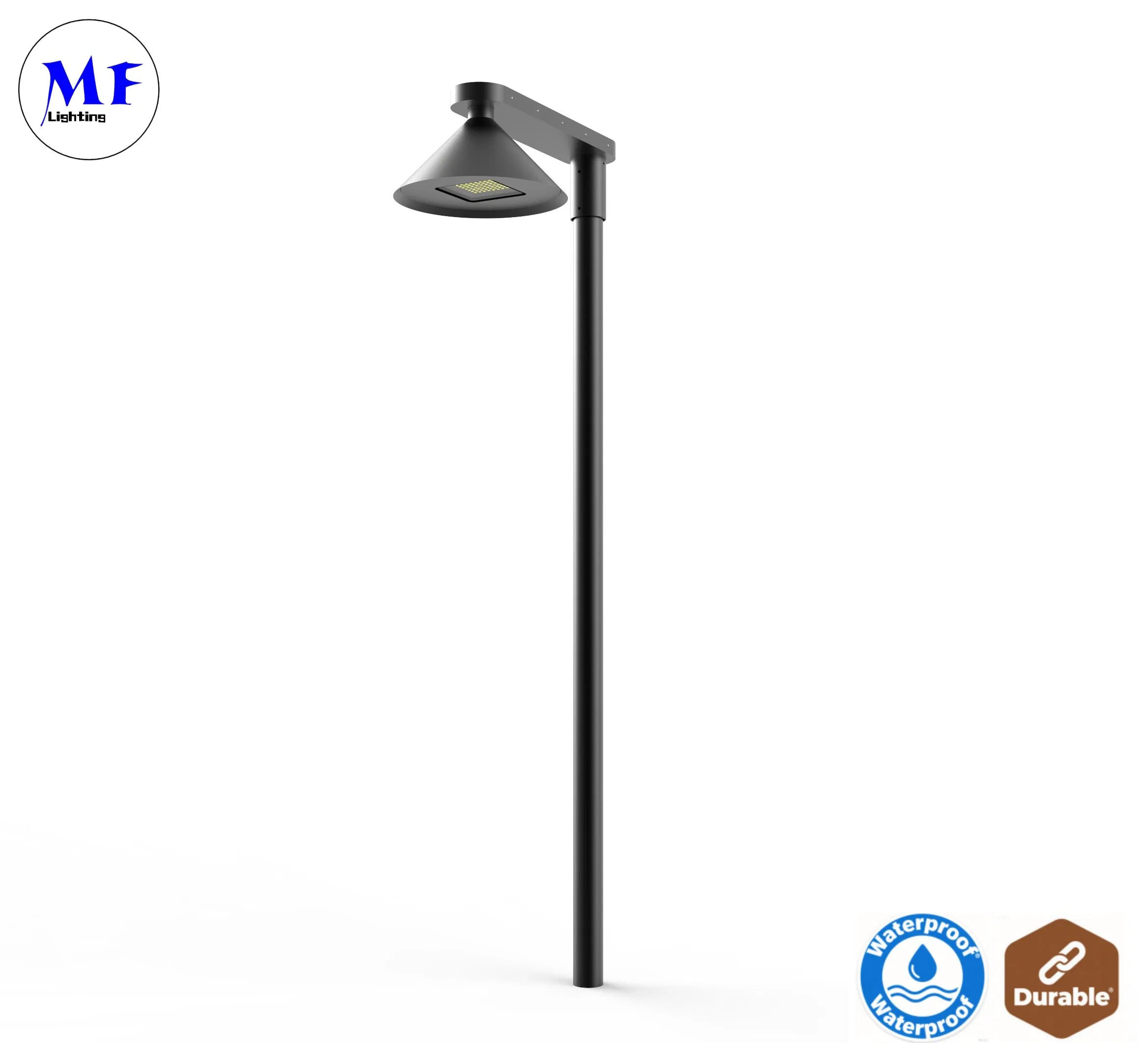 سعر المصنع 50W 60W 120W IP65 ضوء حديقة دائري LED مثبت على الحائط من الألمنيوم المقاوم للماء لساحة وقوف السيارات وممر الشارع