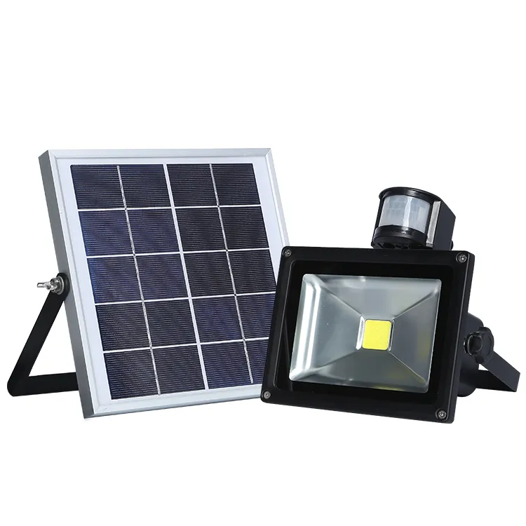 مصباح حائط شمسي LED عالي الجودة للأمان مقاوم للماء مع مستشعر حركة لأضواء الحديقة الخارجية لمصباح الحائط الشمسي للطوارئ