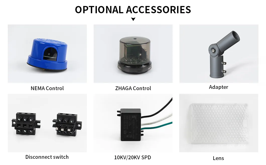 180W مصباح حديقة تجاري خارجي متكامل LED لمواقف السيارات وإضاءة الشوارع