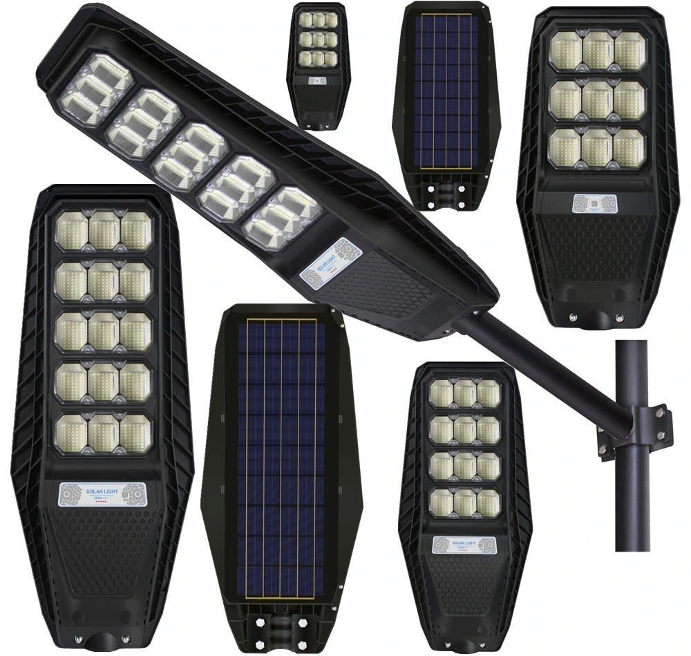 مصنع الطاقة الشمسية في الصين من الألمنيوم 2000/1000/800/600/500W/400/300/200/100W مستشعر LED IP66 شارع خارجي متكامل مع كاميرا مصباح حديقة LED COB من ABS مصباح فيضان على الجدار للطريق