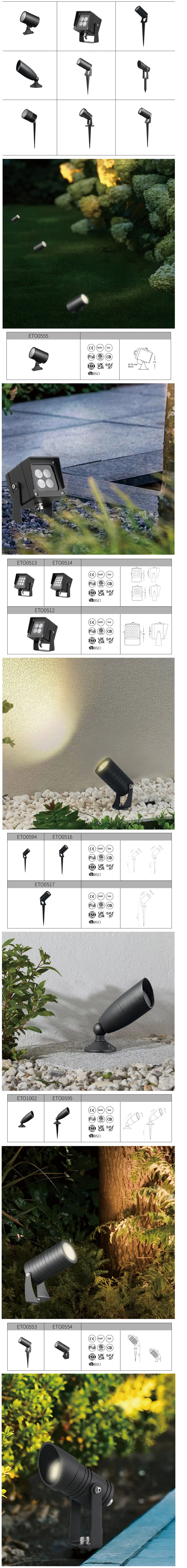 ضوء حائط خارجي ذكي بتغيير الألوان RGB IP65 LED للحديقة