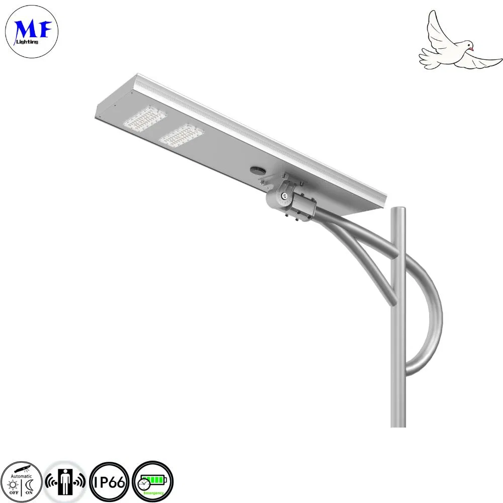 مهنة نظام التحكم الذكي في الشبكات النموذجية لإنترنت الأشياء 200lm/W 60W 100W في الهواء الطلق IP66 مصباح LED حديقة شمسي مصباح شارع شمسي متكامل مع مستشعر