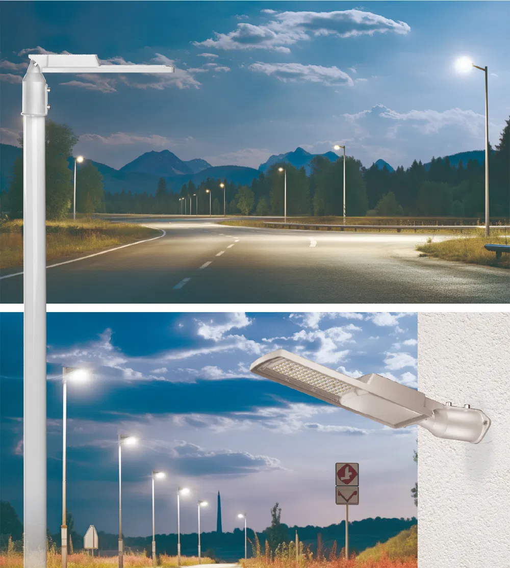Ik10 100W مصباح شارع LED للإضاءة العامة في الحدائق الخارجية والطرق الرئيسية الحضرية