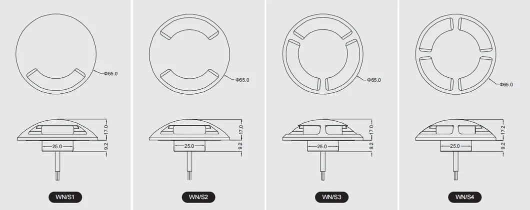سعر المصنع 12V IP65 ضوء ممر LED مقاوم للماء ضوء مدفون تحت الأرض للحدائق والأرصفة مع تعديل زاوية الإضاءة الديناميكية
