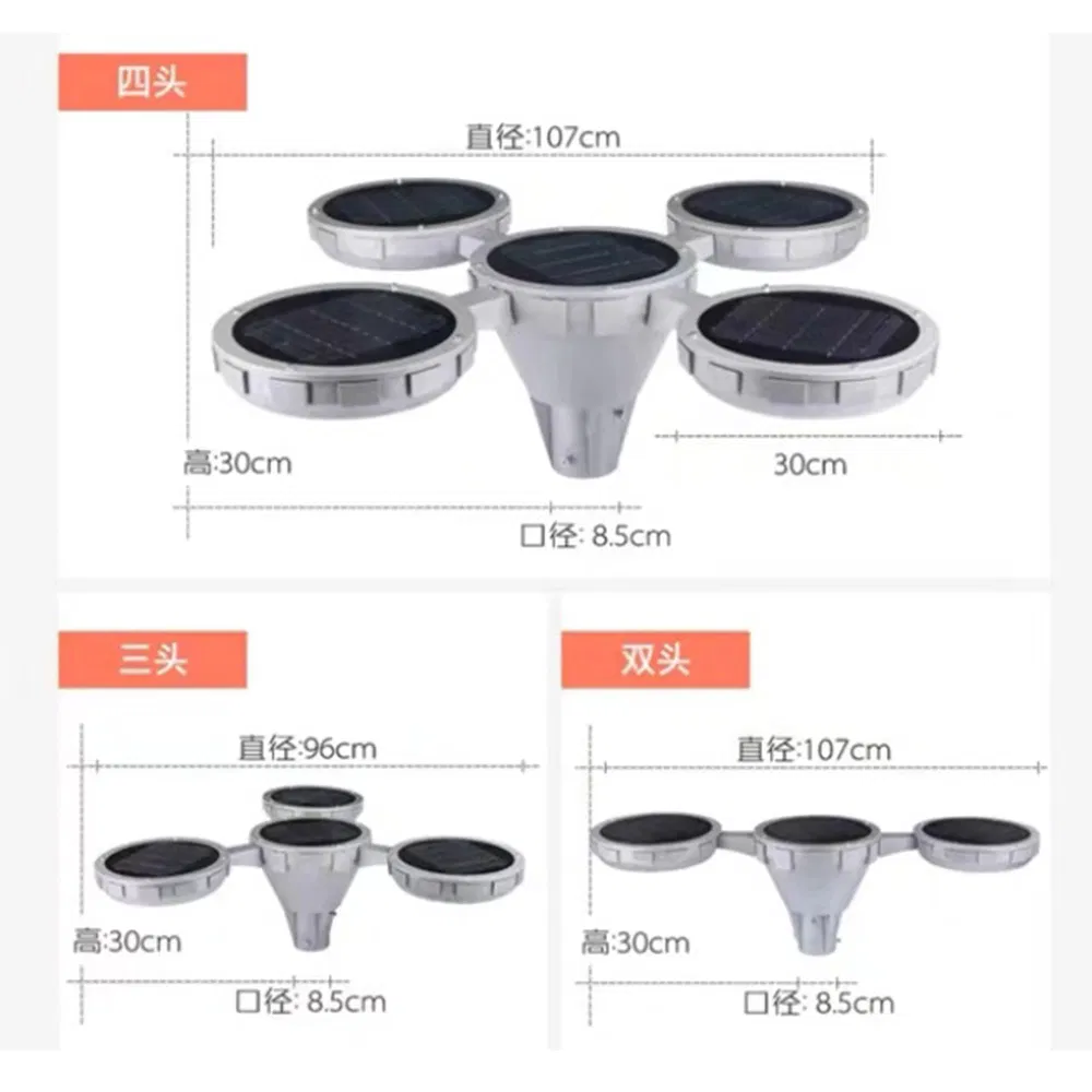 تصنع الصين ضوء حديقة LED ضوء بقعة LED خارجي للاستخدام في الحديقة والممرات والممرات الخارجية كشاف شمسي عالي القدرة