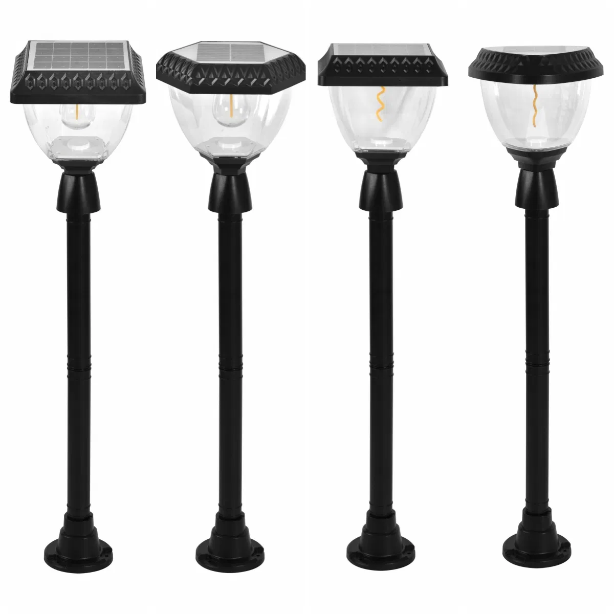 مصباح حديقة يعمل بالطاقة الشمسية LED صديق للبيئة مع تحكم ذكي