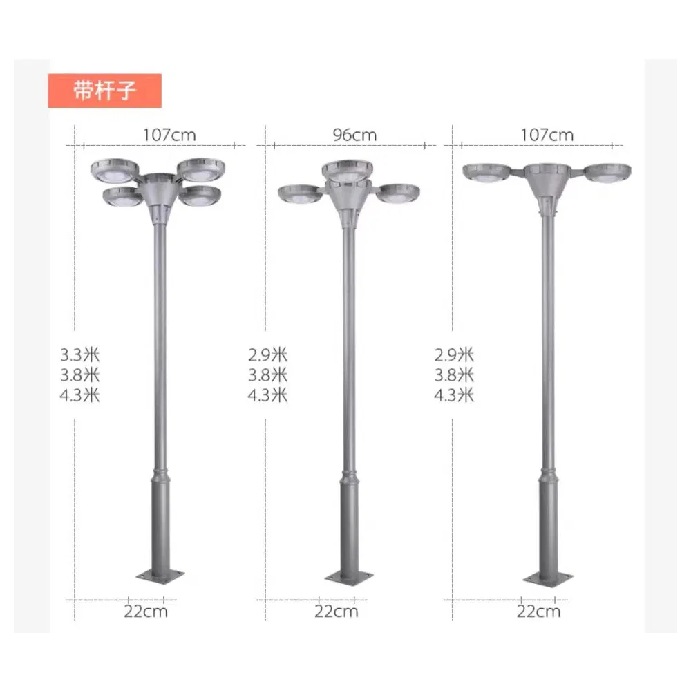 تصنع الصين ضوء حديقة LED ضوء بقعة LED خارجي للاستخدام في الحديقة والممرات والممرات الخارجية كشاف شمسي عالي القدرة