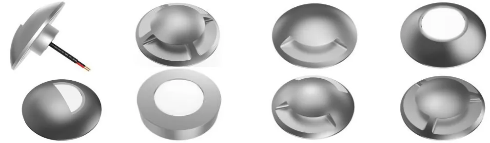 سعر المصنع 12V IP65 ضوء ممر LED مقاوم للماء ضوء مدفون تحت الأرض للحدائق والأرصفة مع تعديل زاوية الإضاءة الديناميكية