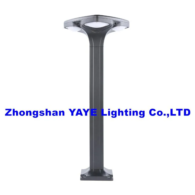 أفضل جودة 30 واط مصباح عمود LED من الألمنيوم الأسود للحديقة والمسار والمناظر الطبيعية IP66