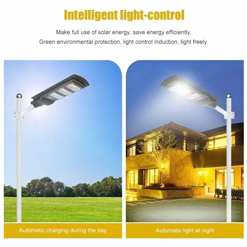ضوء حديقة شارع شمسي LED يعمل بالطاقة الشمسية مع مستشعر حركة لجميع الأغراض بالجملة