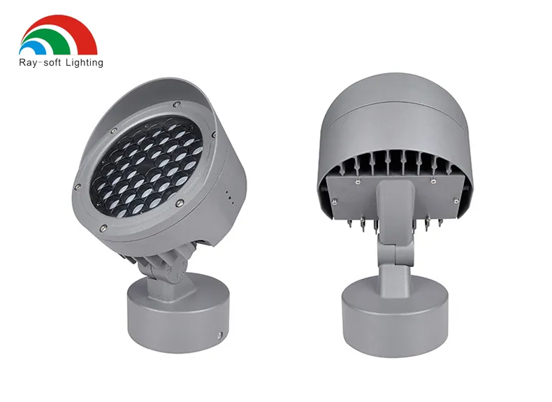 36W مصباح LED مضاد للتوهج IP65 كشاف دائري مثبت على قاعدة خارجية لإضاءة الجدران المعمارية