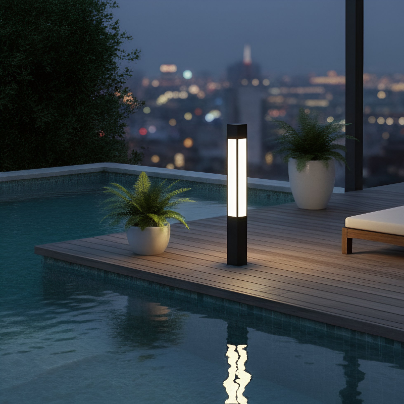 مصباح حديقة شمسي LED مع دعامات أرضية لمسار الحديقة والممرات والمناظر الطبيعية