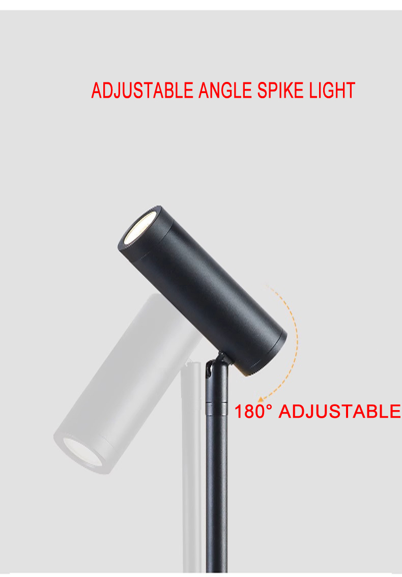 حديث 3W 5W 7W 12W مصباح سبايك LED COB مثبت على عمود طويل للمناظر الخارجية IP65 ضوء حديقة مقاوم للماء لشجرة