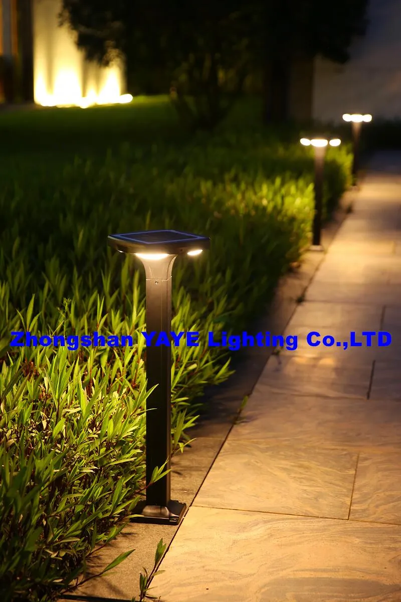 أفضل جودة 30 واط مصباح عمود LED من الألمنيوم الأسود للحديقة والمسار والمناظر الطبيعية IP66