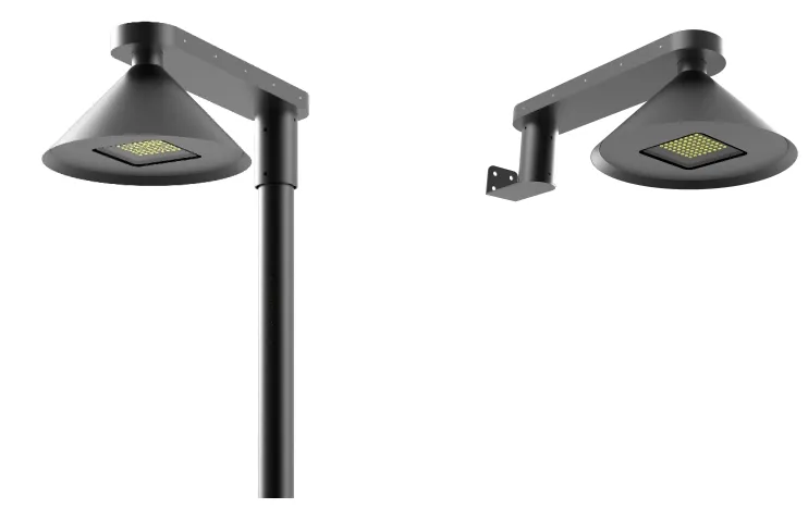 سعر المصنع 50W 60W 120W IP65 ضوء حديقة دائري LED مثبت على الحائط من الألمنيوم المقاوم للماء لساحة وقوف السيارات وممر الشارع