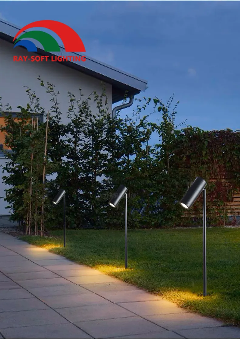 حديث 3W 5W 7W 12W مصباح سبايك LED COB مثبت على عمود طويل للمناظر الخارجية IP65 ضوء حديقة مقاوم للماء لشجرة
