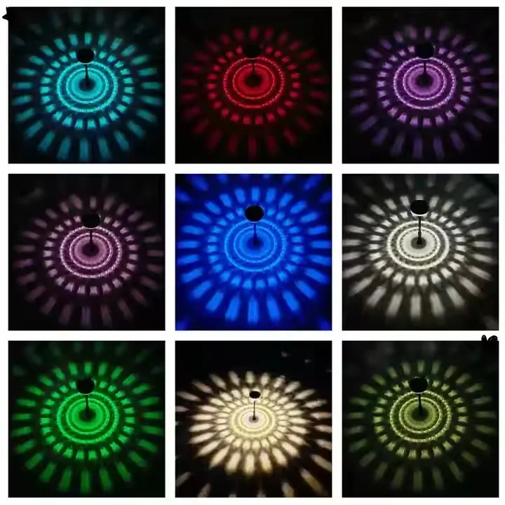 نمط جديد RGB IP65 ضوء حديقة خارجي LED شمسي مقاوم للماء للإضاءة المناظر الطبيعية والأرض