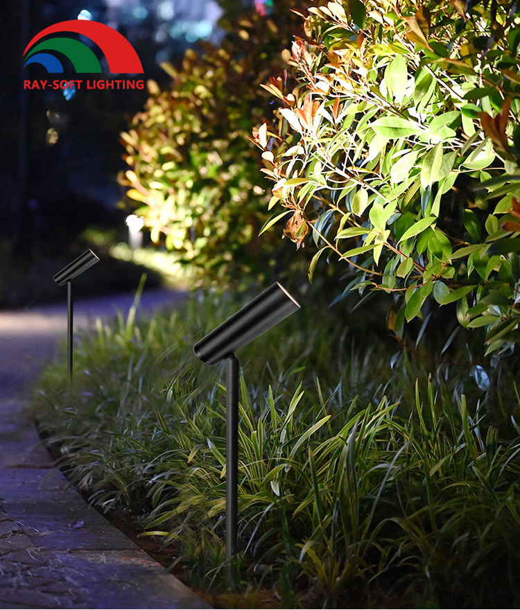 حديث 3W 5W 7W 12W مصباح سبايك LED COB مثبت على عمود طويل للمناظر الخارجية IP65 ضوء حديقة مقاوم للماء لشجرة