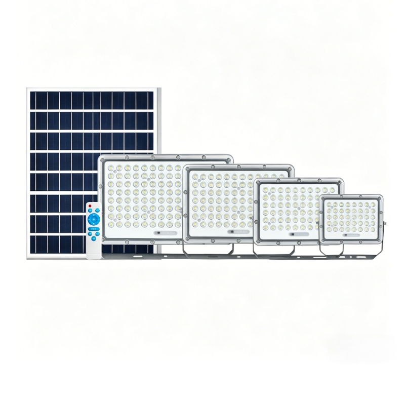 150W ضوء الفيضانات الشمسي كفاءة عالية لوحة شمسية خارجية مصباح LED تركيب سهل للحديقة والفناء والمزرعة وطريق القرية للإضاءة