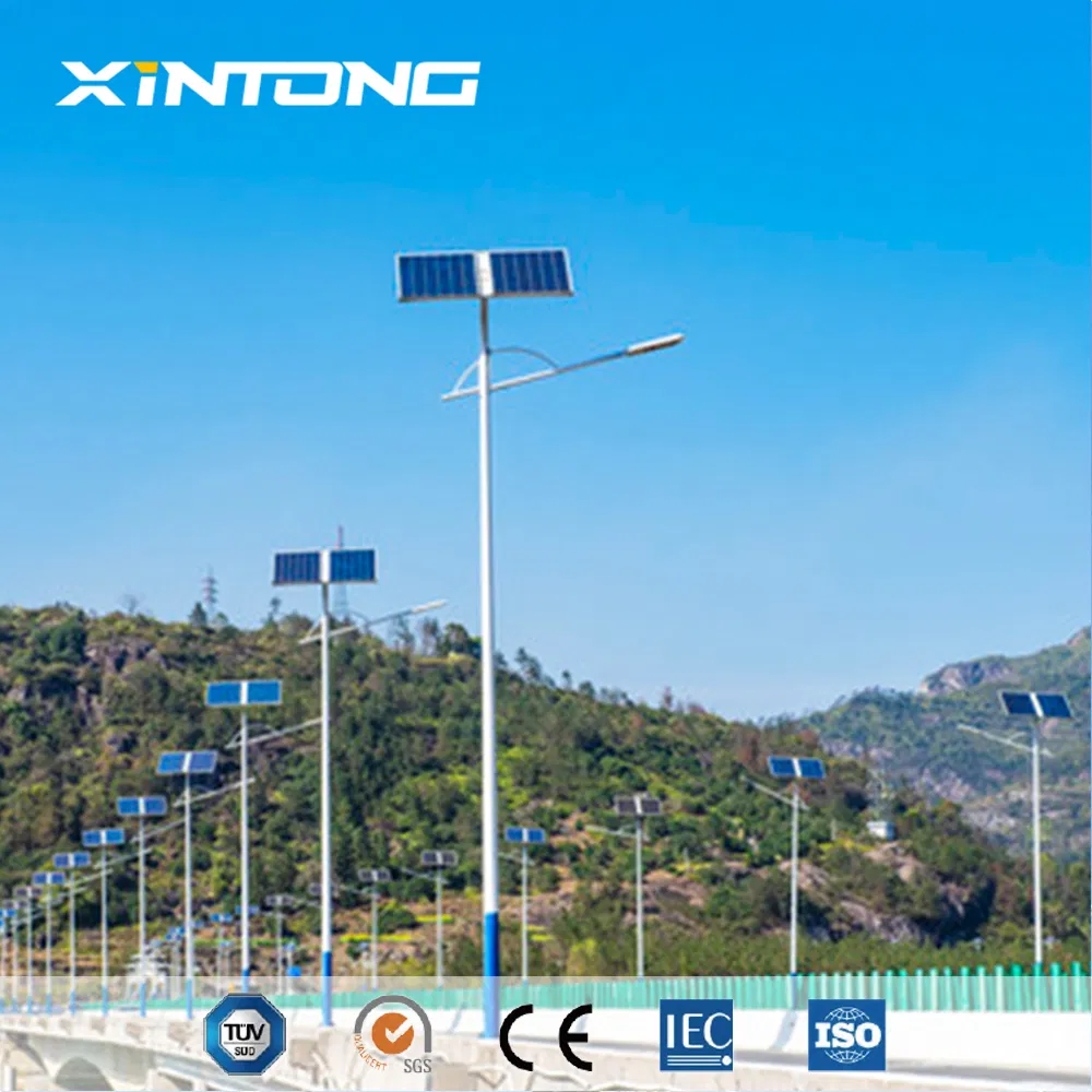 لامبة حديقة شارع طريق خارجية تعمل بالطاقة الشمسية مع لوحة طاقة LED مضيئة مقاومة للماء Xintong IP67