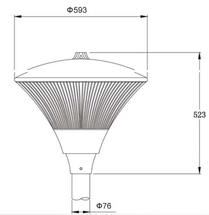 مواصفات وتفاصيل مصباح حديقة LED