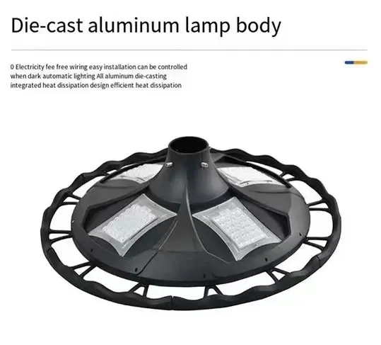 إضاءة شوارع شمسية خارجية IP65 LED مقاومة للماء لحديقة الفناء الخلفي والحديقة 70W/80W/100W/120W الأضواء المصابيح