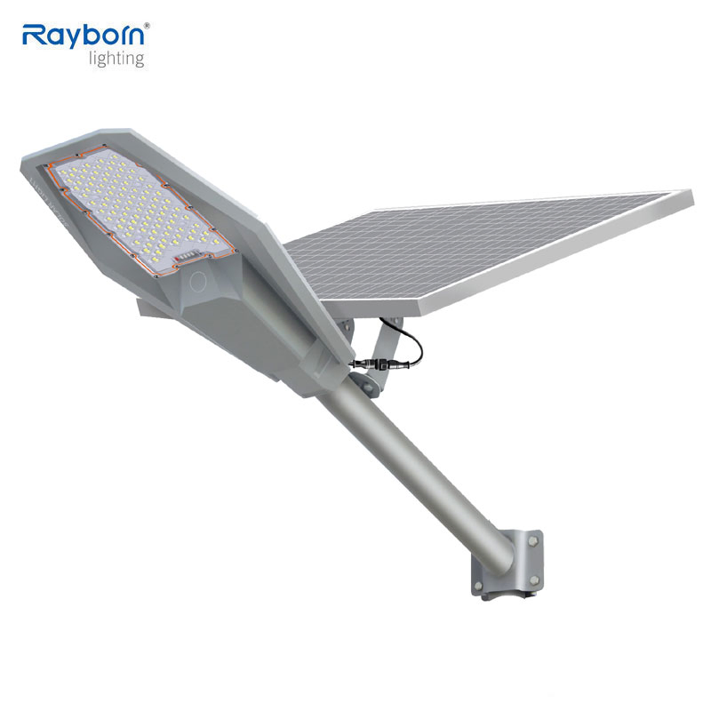 ضوء حديقة شمسي ذكي خارجي 100W 200W 300W ضوء شارع شمسي LED لمنطقة عامة جدار حديقة حديقة طريق إضاءة فناء