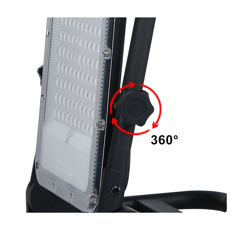 مصباح عمل LED قابل لإعادة الشحن مع مستشعر حركة للحديقة 30W 50W 100W 200W IP65 يعمل بالطاقة الشمسية للاستخدام الخارجي مع شحن USB C محمول باليد