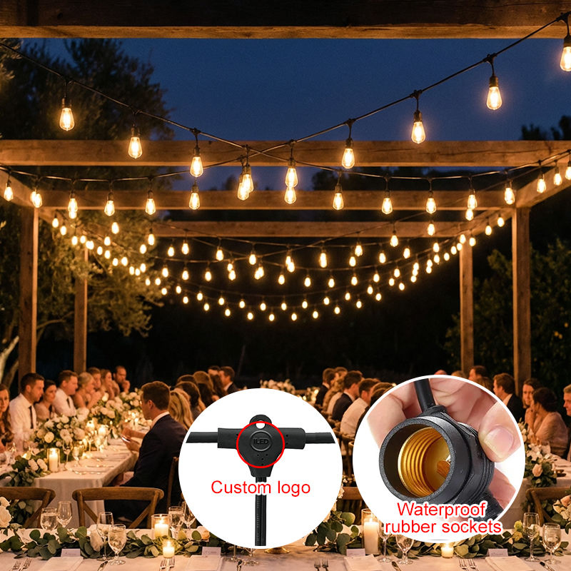 حديقة خارجية IP65 15m ضوء عيد الميلاد LED تجاري