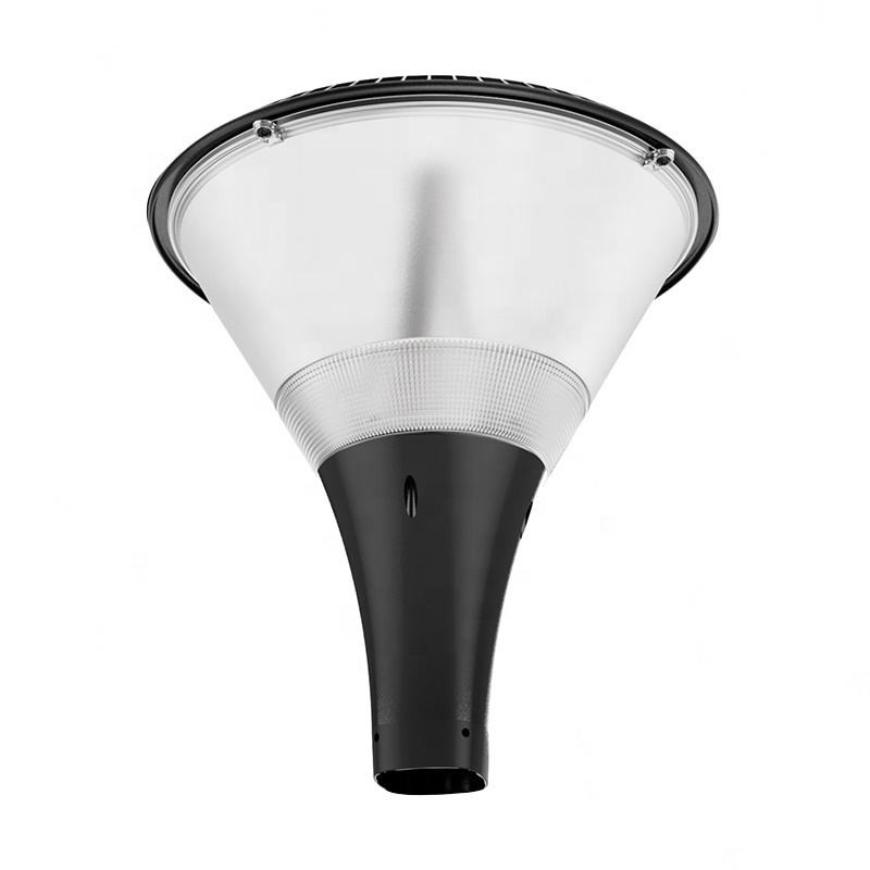 30W أضواء حديقة LED IP66 أضواء مناظر طبيعية مقاومة للماء مثبتة على أعمدة مع موزع شفاف أو مصنفر من مادة PC سطوع عالي